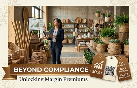 Beyond Compliance: How Global Retailers Unlock 20%+ Margin Premiums Through Certified Sustainable Home Decor